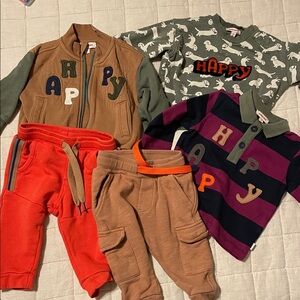 Catimini Kids Matching Set - Multicolor Happy Theme